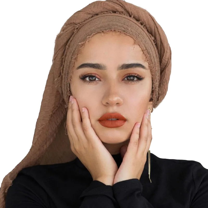 'Cocoa' Crinkle Cotton Hijab