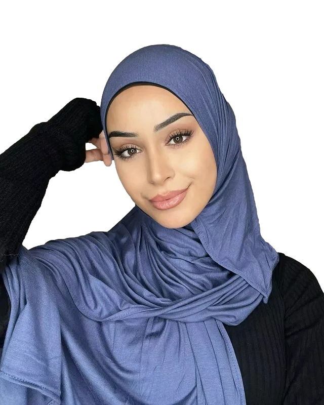 'Charcoal Gray' Chiffon Hijab