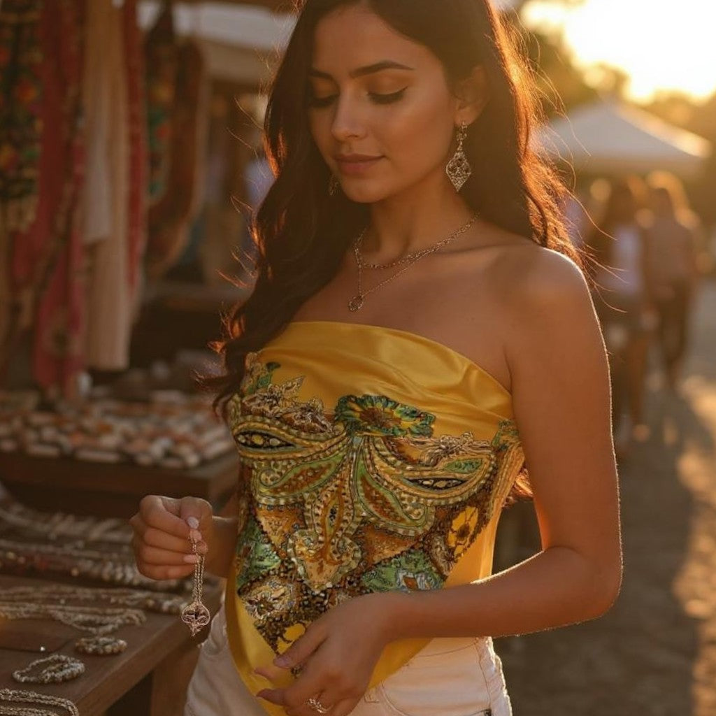 Vibrant Citrine Scarf