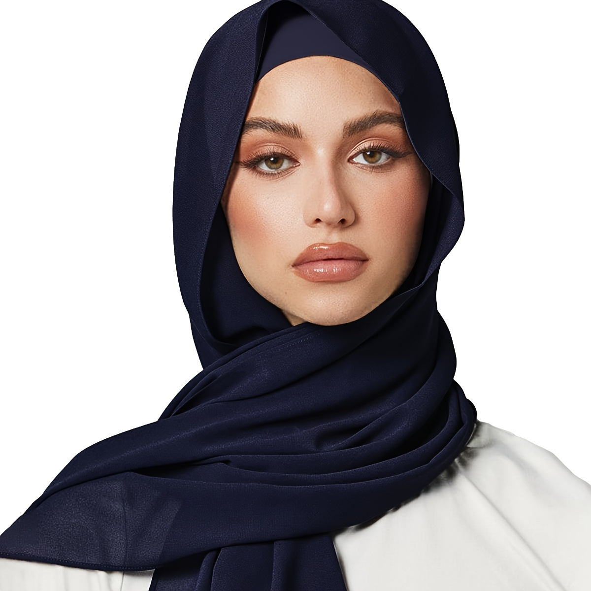 'Navy Blue' Chiffon Hijab
