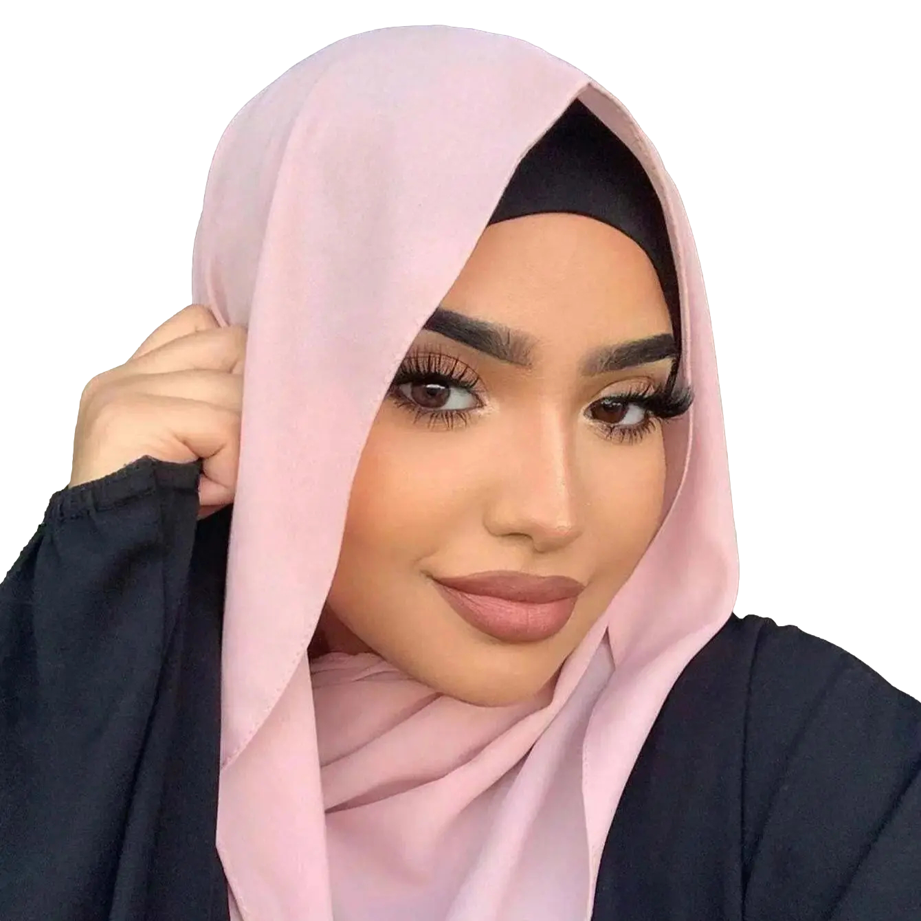 'Pretty in Pink' Chiffon Hijab