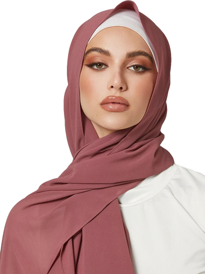 'Mauve' Chiffon Hijab