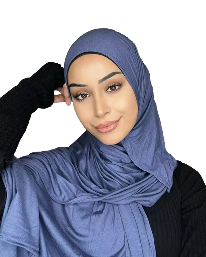 'Charcoal Gray' Chiffon Hijab