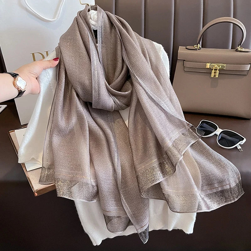 Luxurious Solid Wool Scarf - Shawl