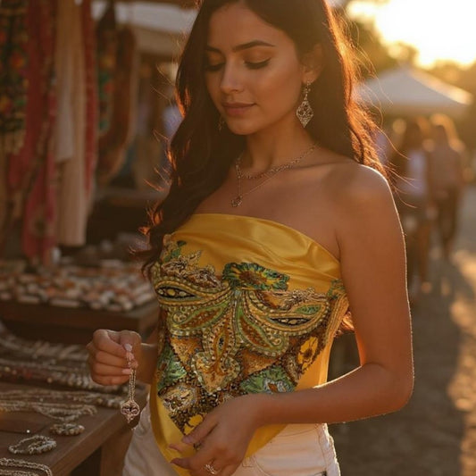 Vibrant Citrine Scarf
