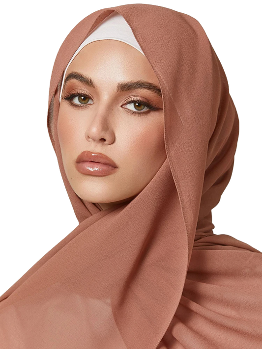 Classy 'Copper' Chiffon Hijab