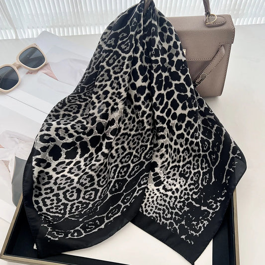 Midnight Leopard | Gray, Black, Ivory