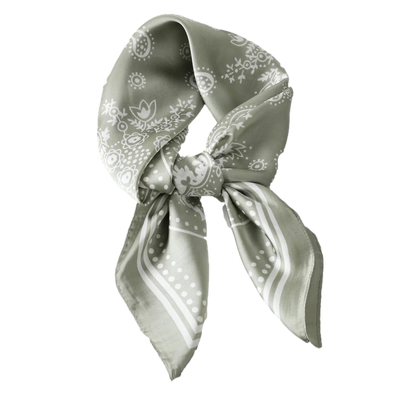 'Sultry Sage' Luxe Scarf | 35" Square Scarf 